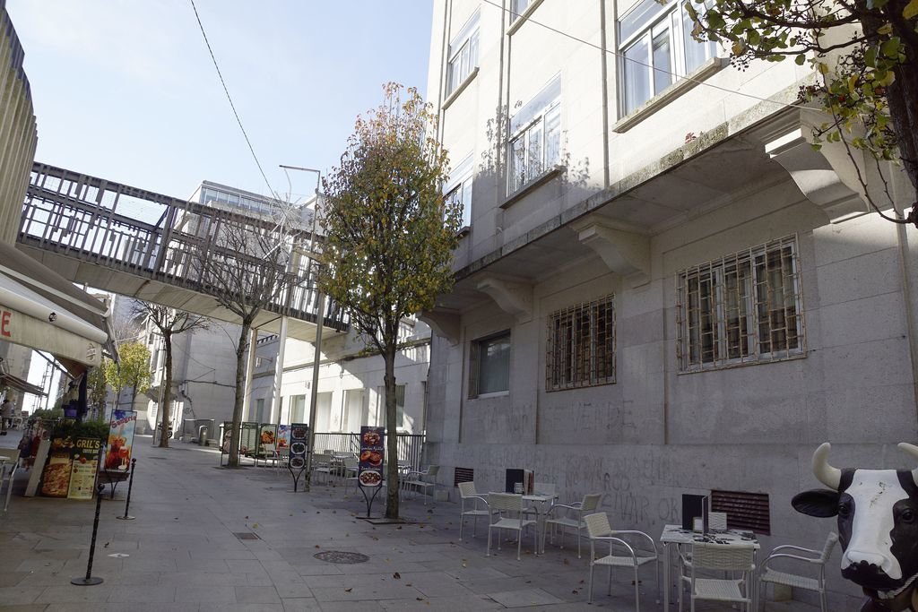 La oficina de la Subdelegación del Gobierno en Vigo se instalará en la Casa de América, con entrada por este lado.