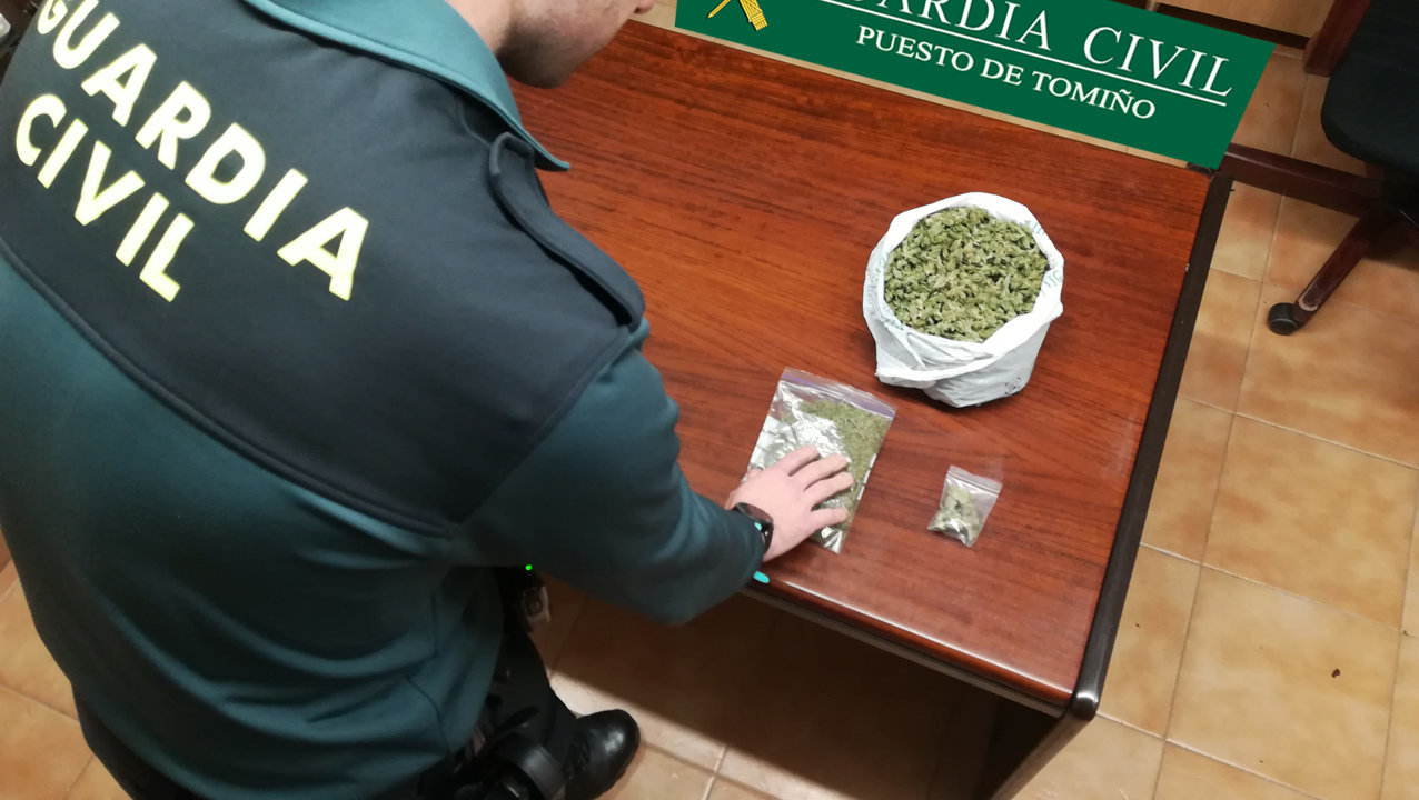 Los 200 gramos de marihuana incautados
