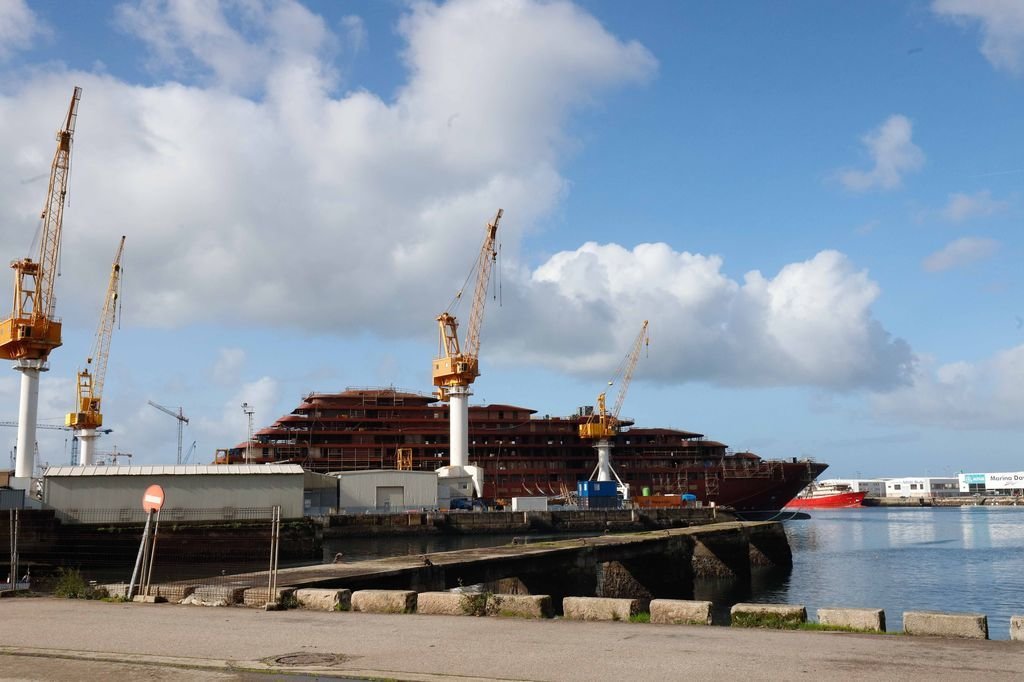 El crucero de superlujo que está construyendo Barreras está previsto que se entregue después del verano.