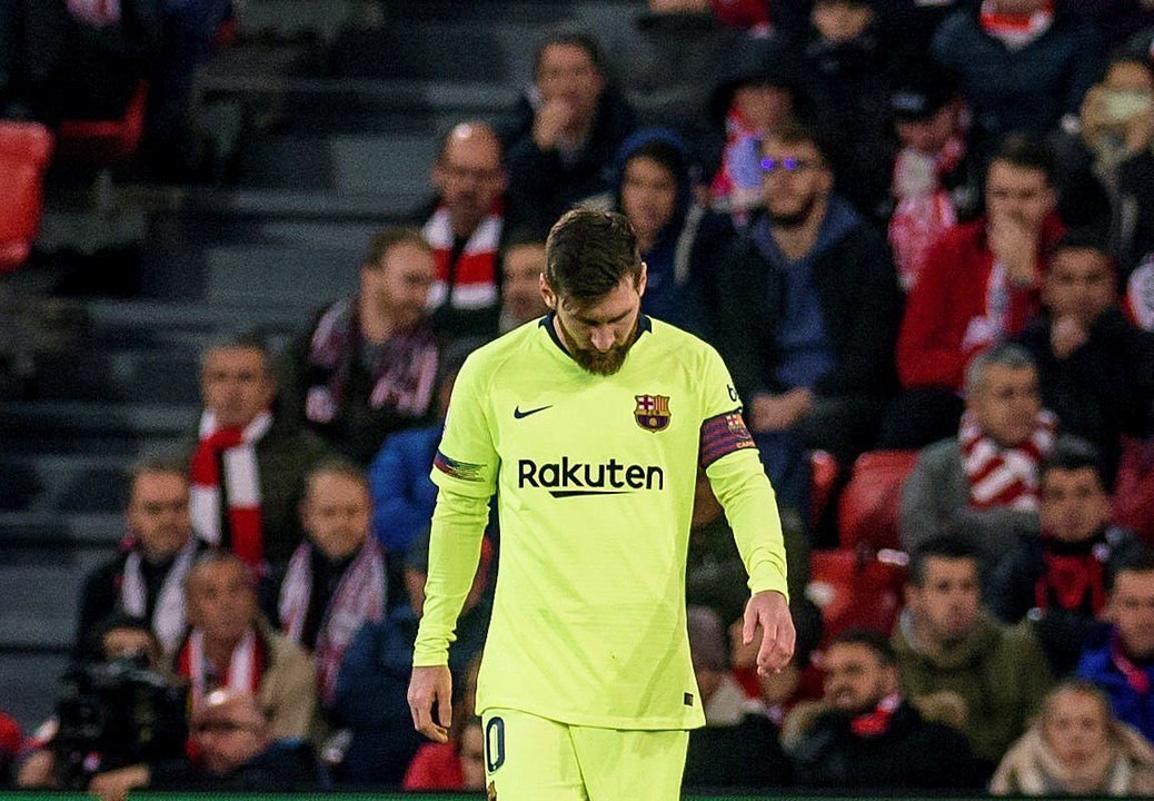 Leo Messi entrenó ayer sin problema alguno.