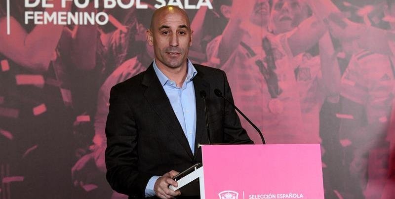 El presidente de la Federación Española, Luis Rubiales