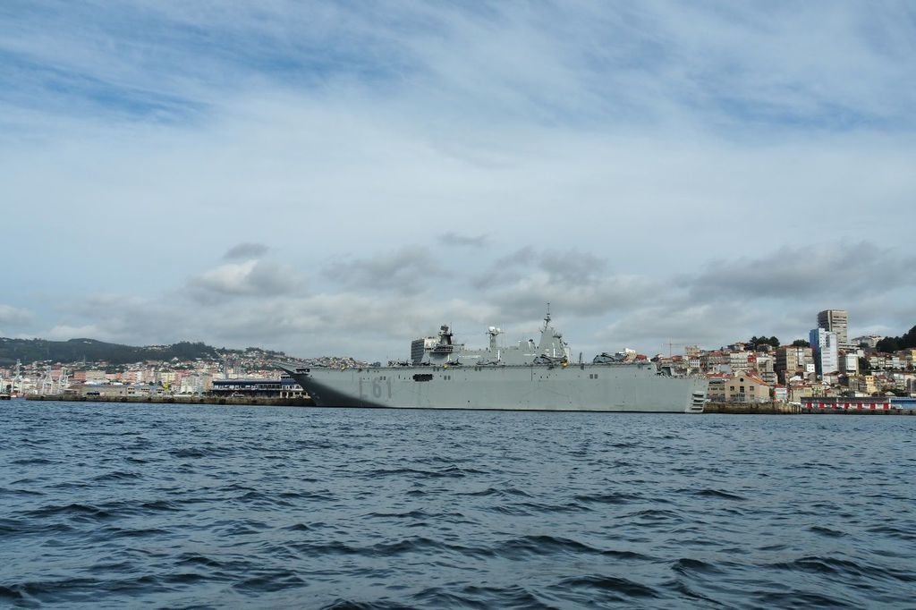 El portaaviones &#34;Juan Carlos I&#34; visitará de nuevo Vigo el 30 de junio para la Jura de Bandera de civiles.