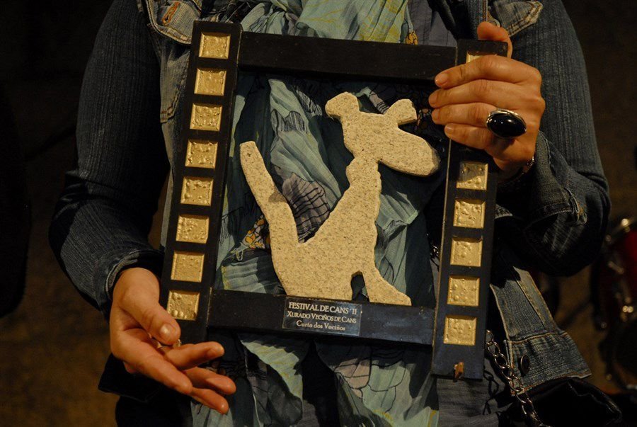 La estatuilla del Cans de Cans, obra de Paco Candan, que el Festival entrega a los ganadores.