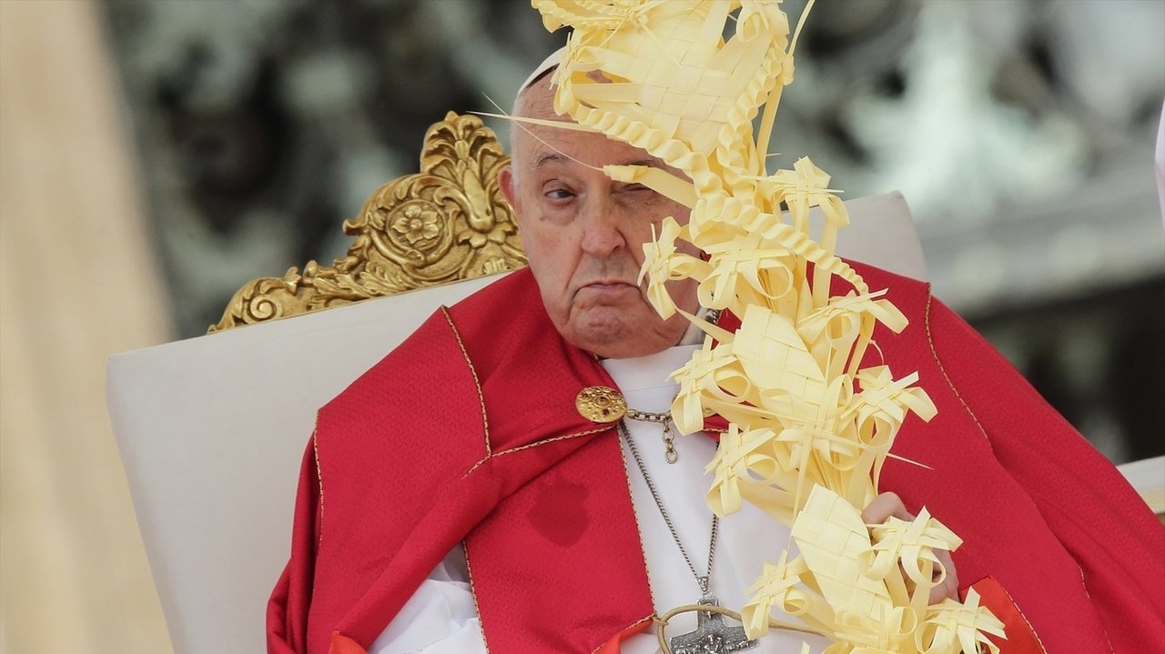 El Papa, el Domingo de Ramos. // E.P.