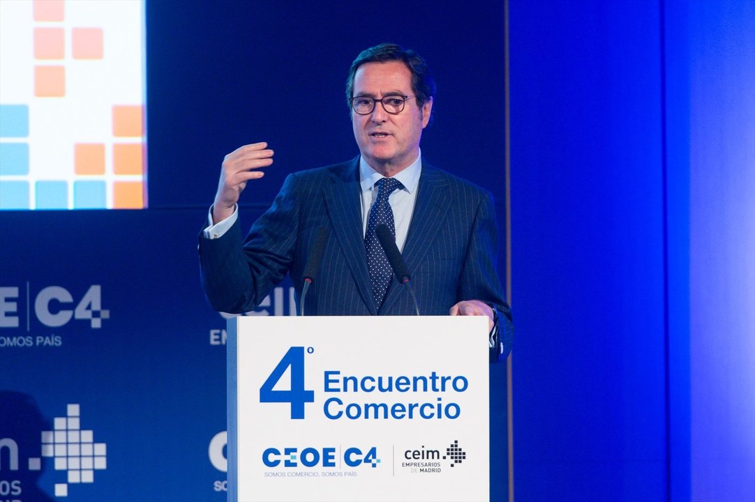 El presidente de la CEOE, Antonio Garamendi. // EP