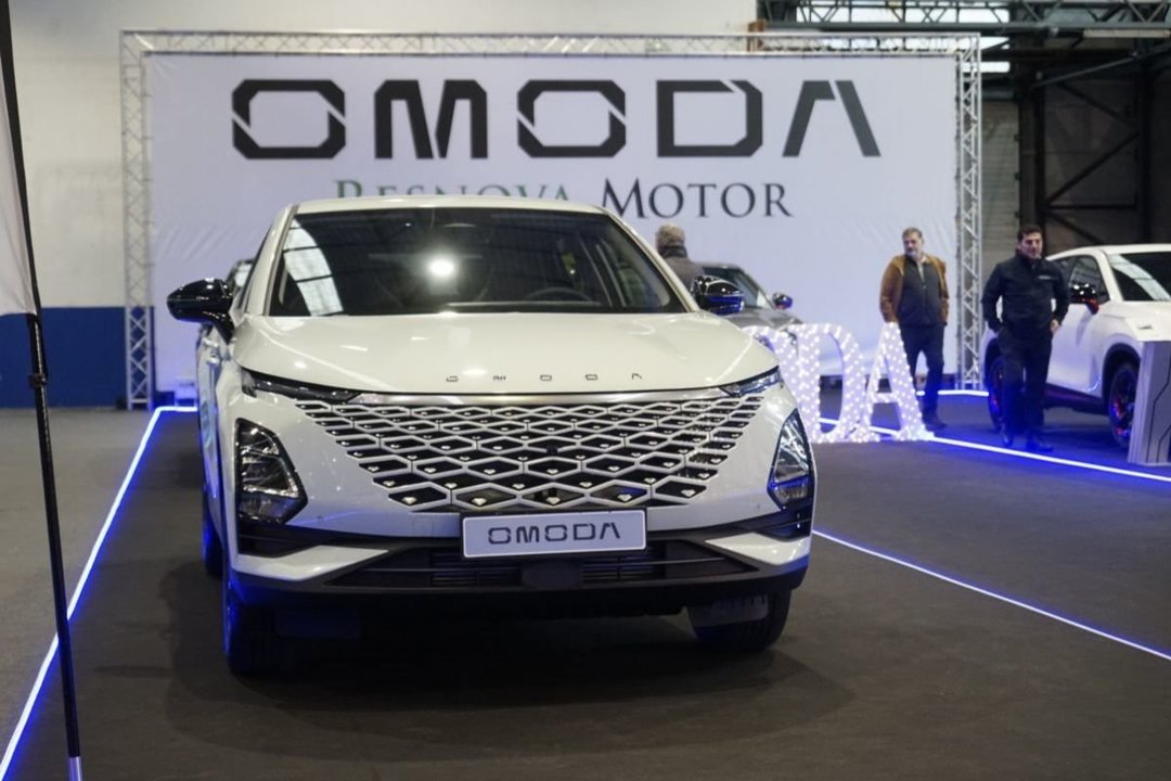 Vehículo de la marca china Omoda, de Chery, en el Salón del Automóvil en Vigo el mes pasado.