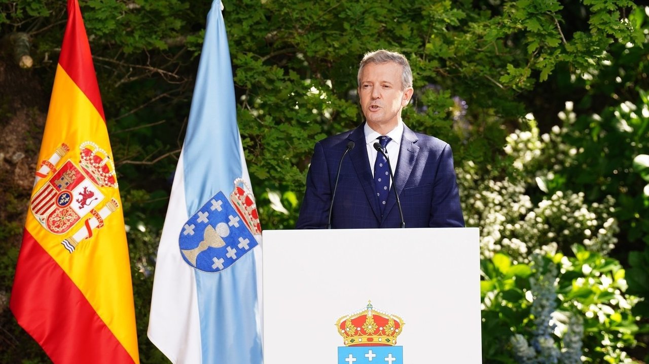 Toma de posesión de Rueda como presidente de la Xunta de Galicia. // E.P.