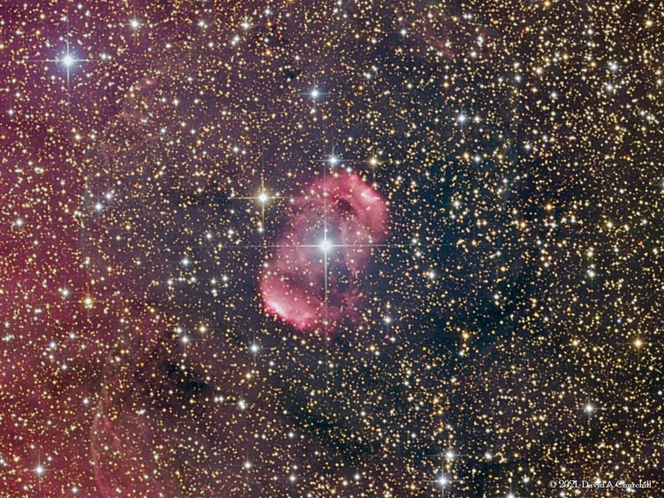 La imagen de la nebulosa base del estudio del observatorio espacial.
