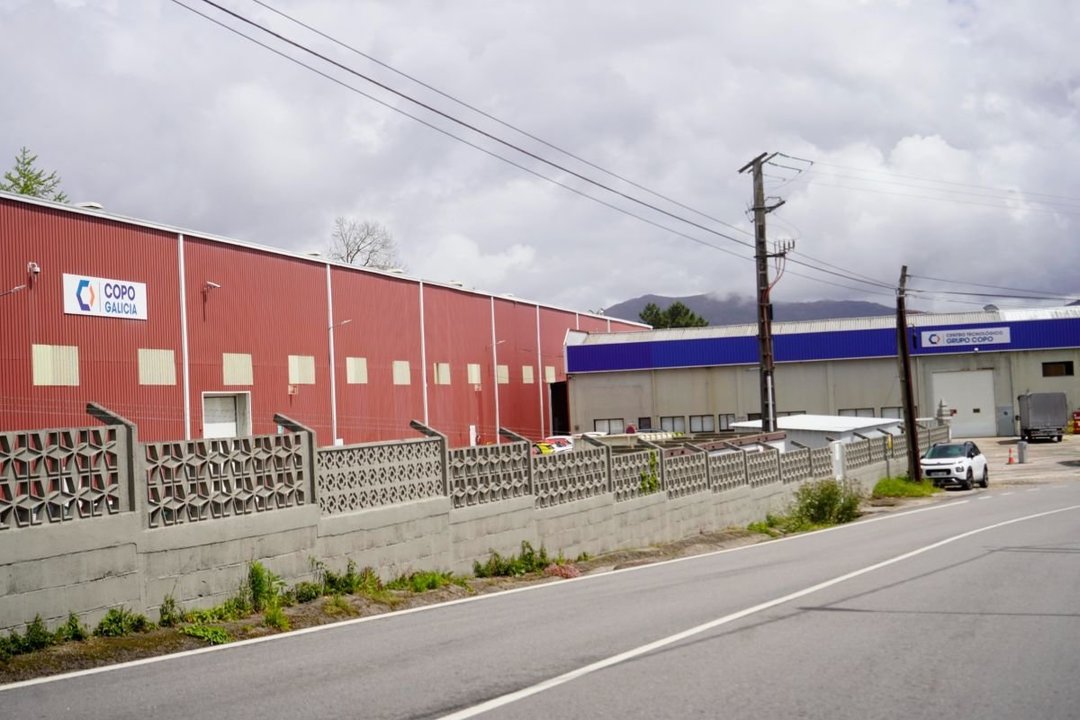Planta de la filial Copo Galicia e instalaciones del centro tecnológico en Puxeiros, Mos.