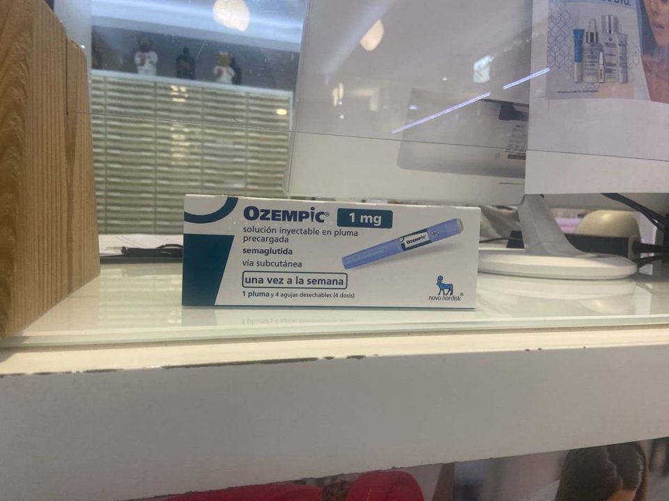 Caja de ‘Ozempic’, medicamento para la diabetes que escasea en prácticamente todas las farmacias de Vigo.