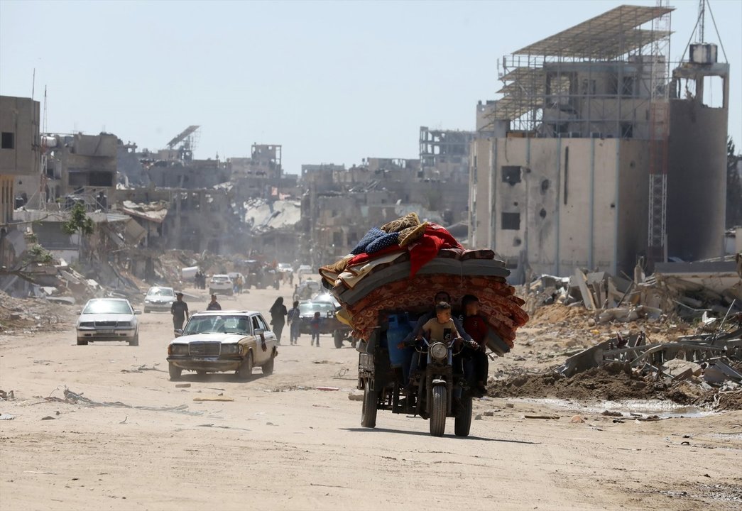 Territorio destruido en Rafah. // E.P.
