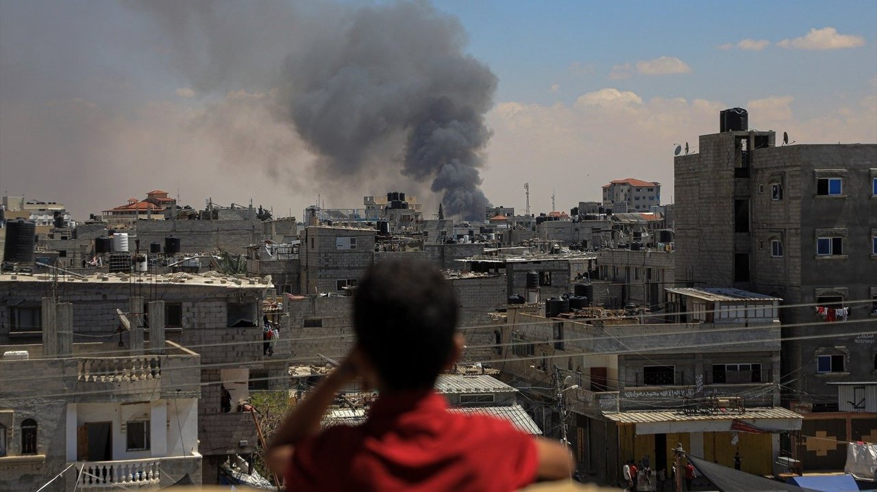Guerra en Rafá, en el sur de Gaza. // E.P.
