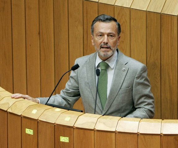 Agustín Hernández, durante una comparecencia en el pleno del Parlamento, el pasado octubre.