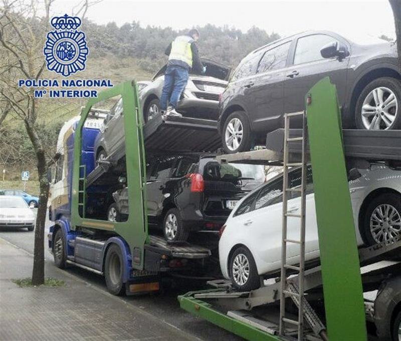  Fotografía facilitada por la Policía Nacional que ha impedido una estafa a gran escala a compañías de alquiler de vehículos