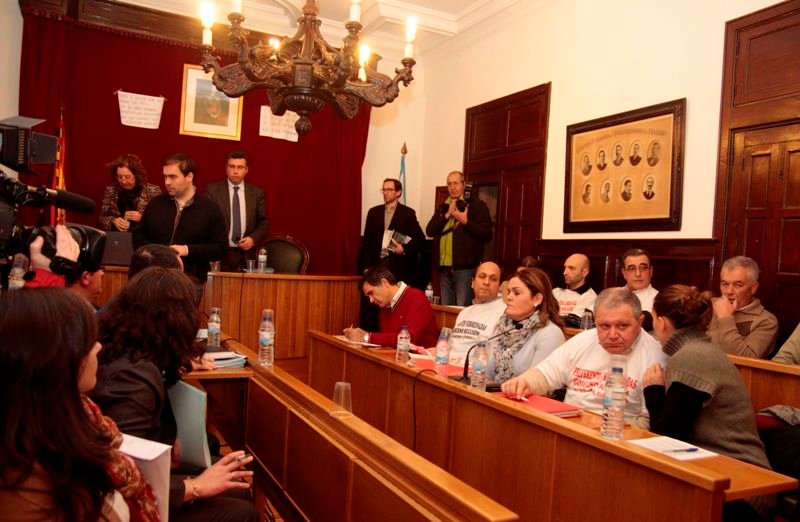 El grupo municipal socialista (derecha) quiere que el pleno se posicione sobre la reforma del mapa judicial.