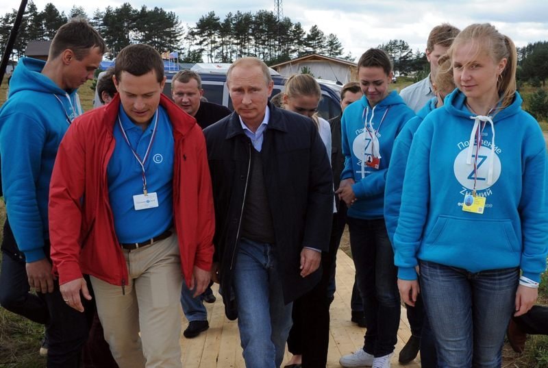 Vladimir Putin, en el Foro Nacional de la Juventud en el que justificó los movimientos en Ucrania.