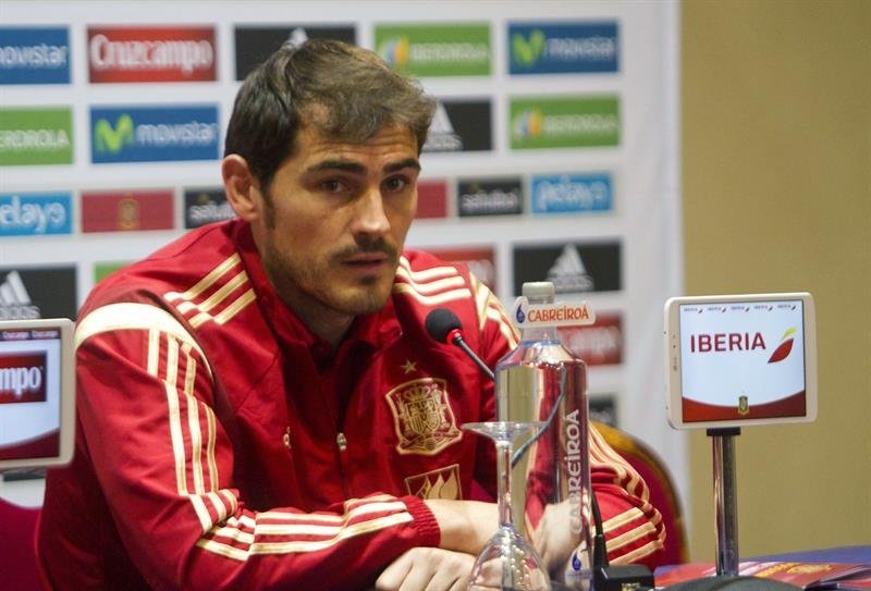 El capitán de la selección española de fútbol, Iker Casillas