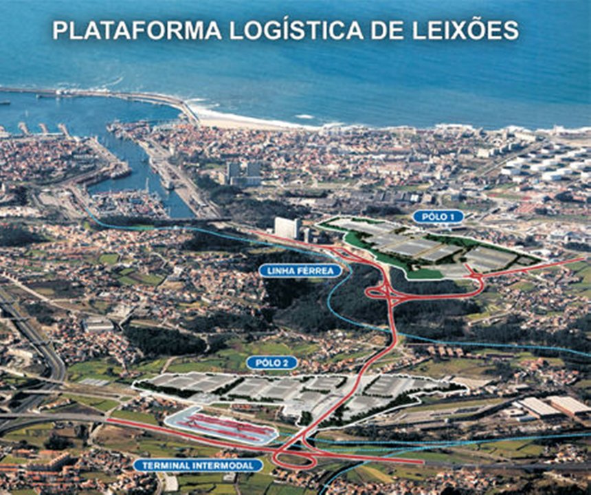 La plataforma logística de Leixoes, el puerto de Oporto.
