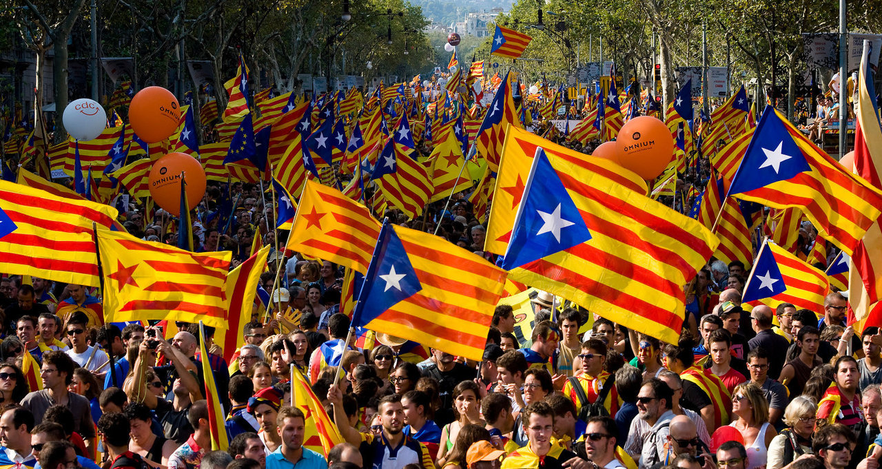 La bandera Catalana con estelada