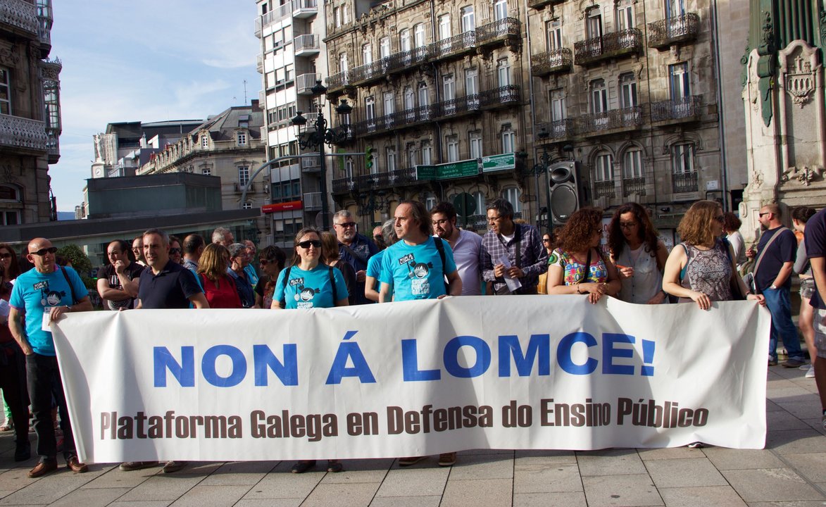 Vigo vivió varias protestas contra la reválida en los últimos días.