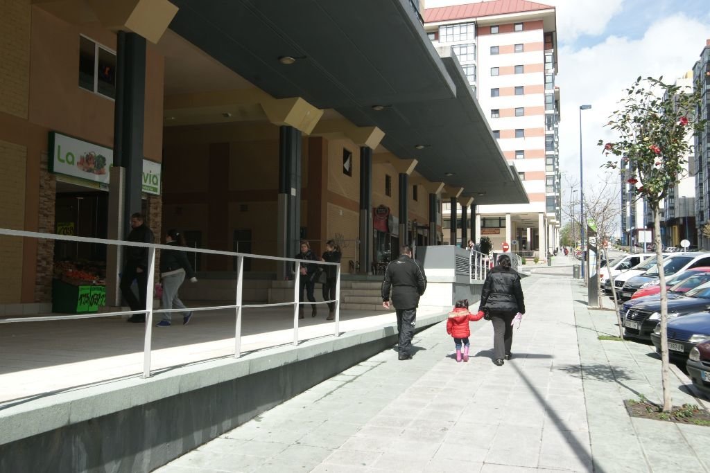 Una imagen de la calle Teixugueiras en el polígonoNavia.