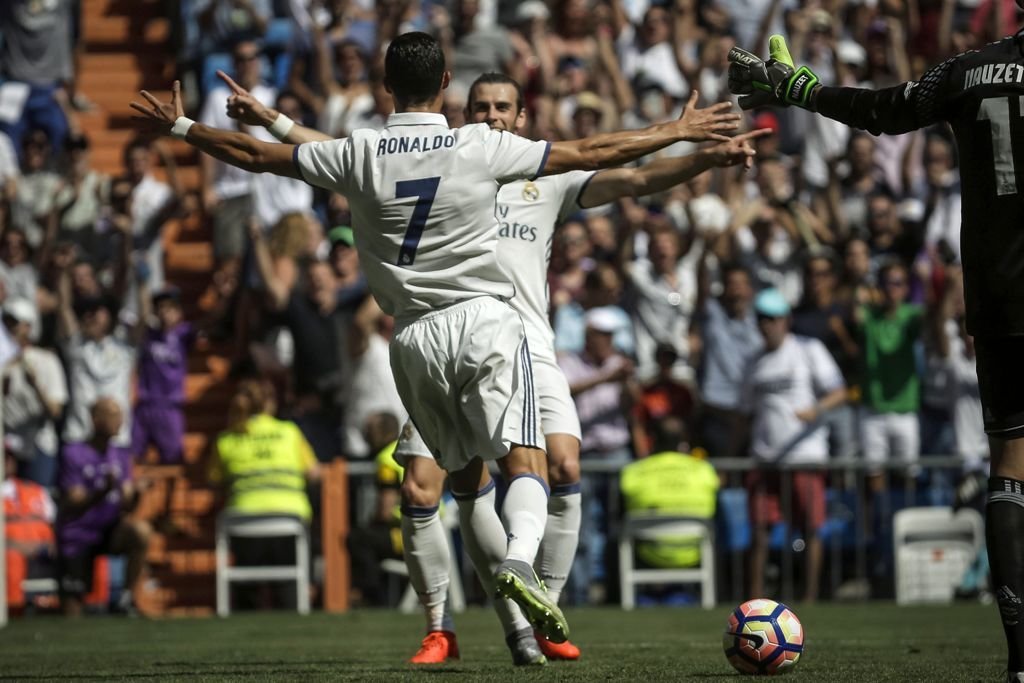 Cristiano Ronaldo tardó seis minutos en marcar gol en su debut esta temporada.