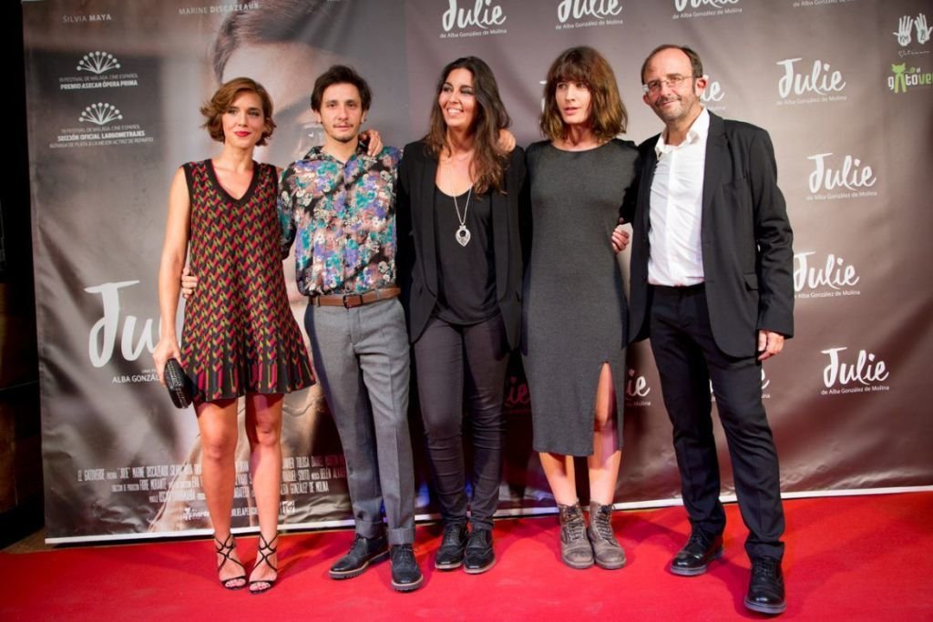 El equipo de la película, en su première en Madrid.