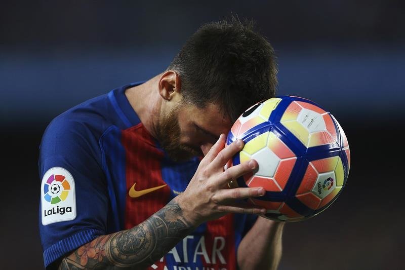 El delantero argentino del FC Barcelona Leo Messi
