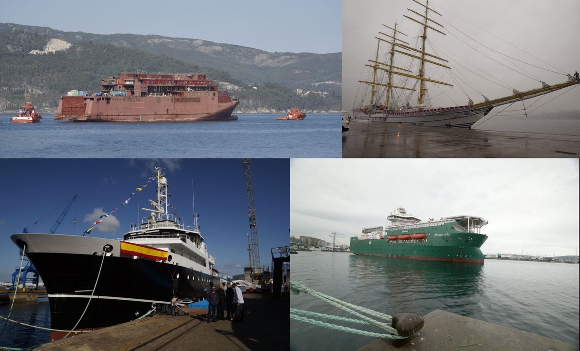 El ferry de Vulcano, el oceanográfico de Armón, el &#34;Bima Suci&#34; de Astilleros Freire y el Reforma Pemex de Barreras, entre las últimas obras.