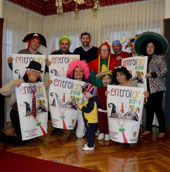 Presentación de las Fiestas de Carnaval 2018, en los Conellos de Mos y A Cañiza.