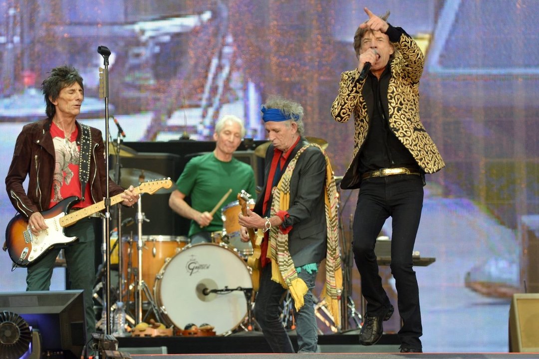 Los Rolling Stones, durante su actuación en Hyde Park de Londres, en 2013.