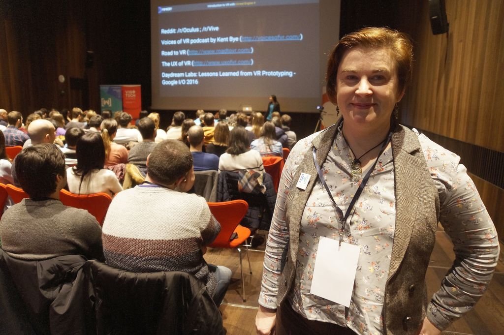 María José R. Malmierca, ayer, durante la Women Techmakers Galicia celebrada en Vigo.