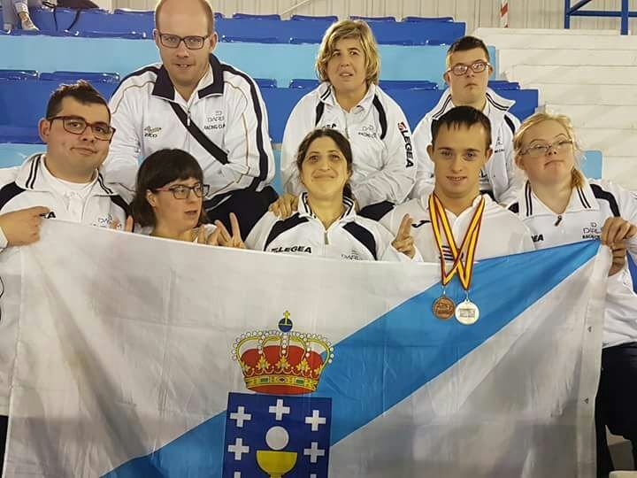 Os representantes do Darlim Chapela no Campionato de España.
