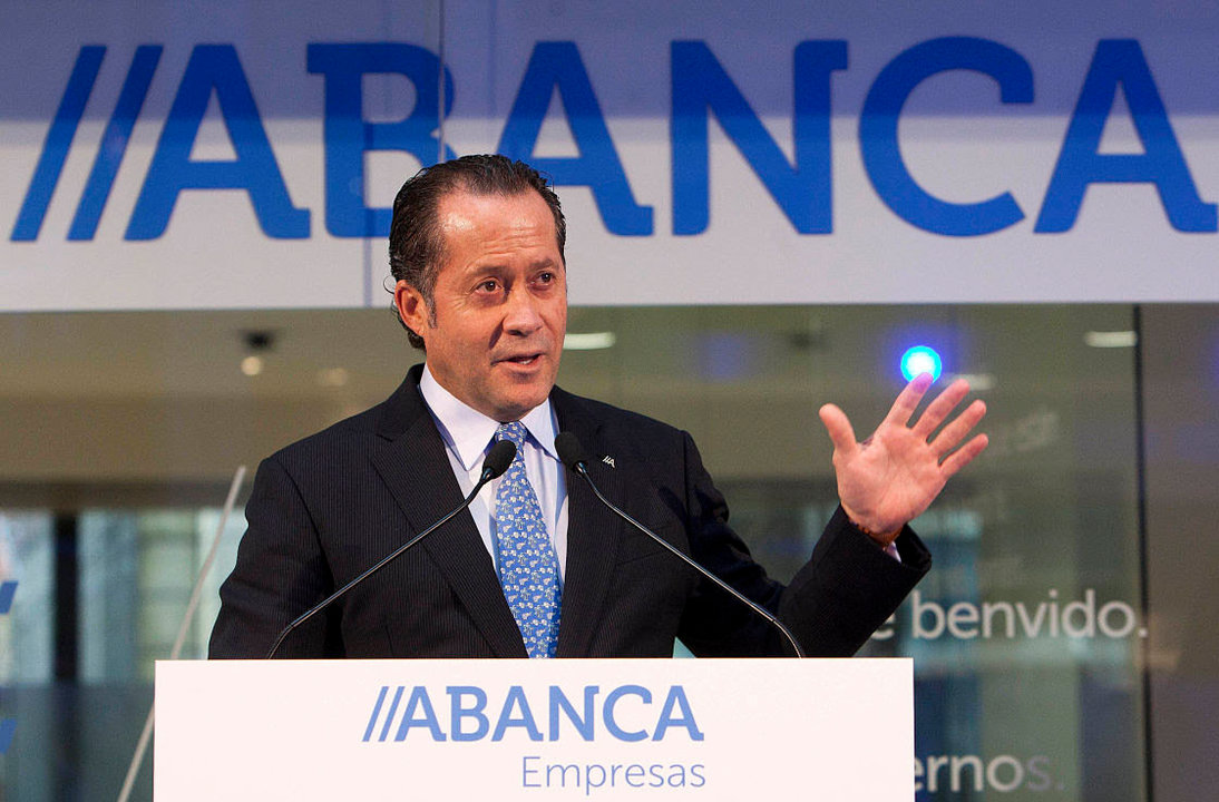 El presidente de Abanca, Juan Carlos Escotet, durante una presentación en la entidad.