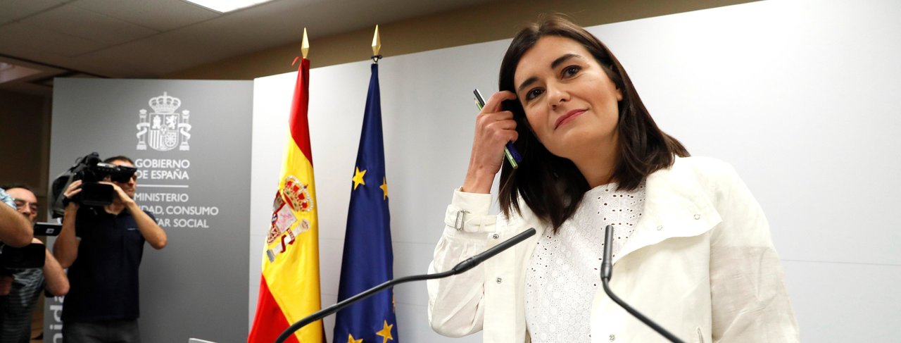 La ministra de Sanidad, Consumo y Bienestar Social, Carmen Montón