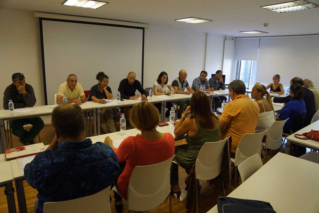 Reunión de mediación con el AGA ayer en Vigo.