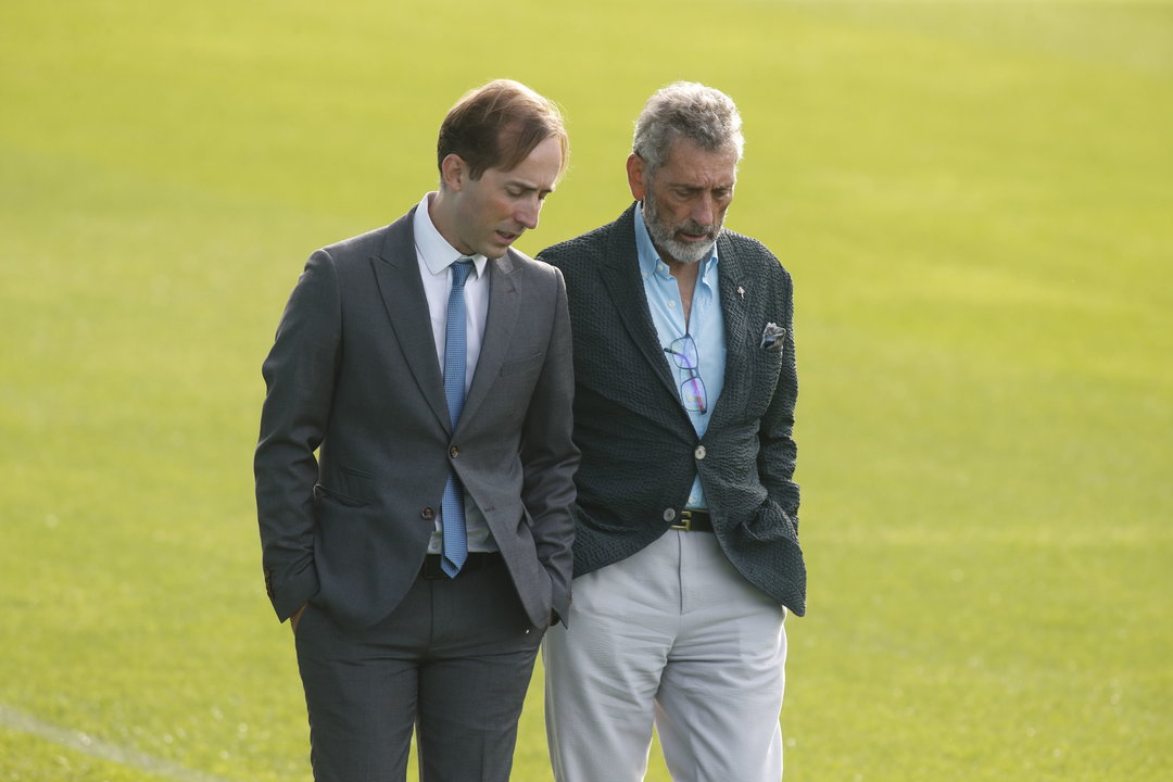 Antonio Chaves, director general, y Carlos Mouriño, presidente del club.