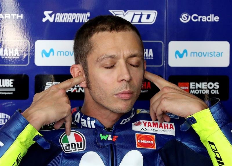 El piloto italiano de MotoGP Valentino Rossi