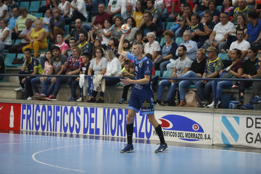 Alen Muratovic, en un partido de esta temporada en O Gatañal.