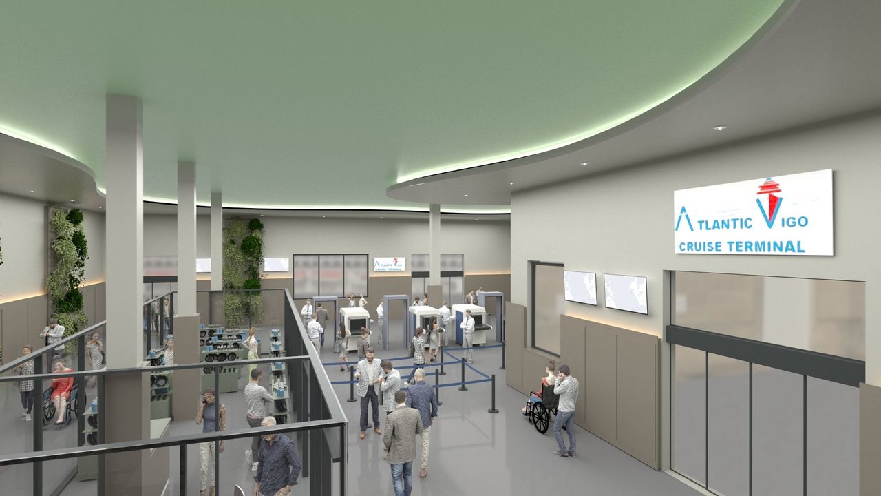 Imágenes de cómo será el interior de la nueva terminal de cruceros, que estará también en la Estación Marítima