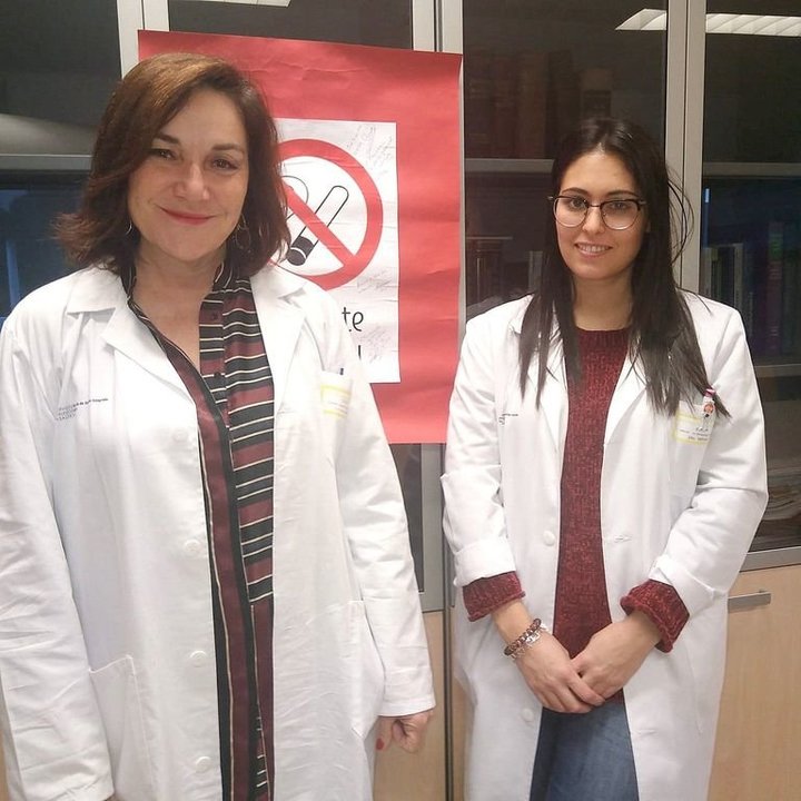 Las enfermeras María José Muguerza y Nadia Rodríguez.