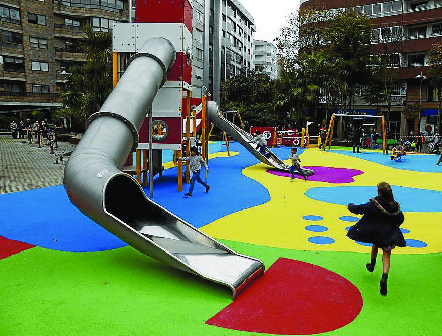 Las piezas del parque de Independencia, en Vigo, son obra de Galopín.