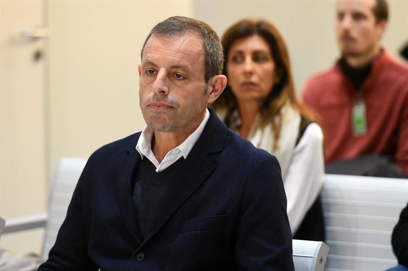 El expresidente del FC Barcelona Sandro Rosell, en prisión desde mayo de 2017