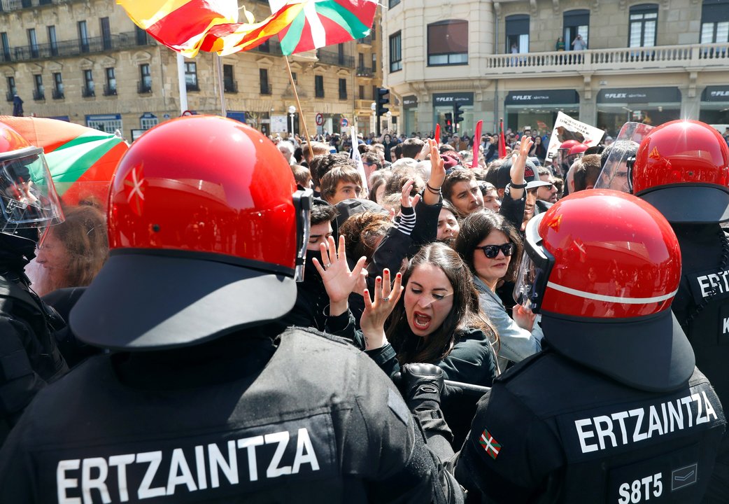 Violencia radical contra los actos de Vox en el País Vasco