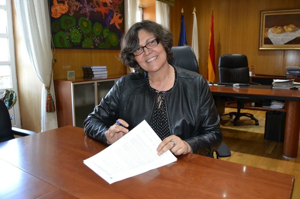 La alcaldesa de Porriño, Eva García de la Torre.