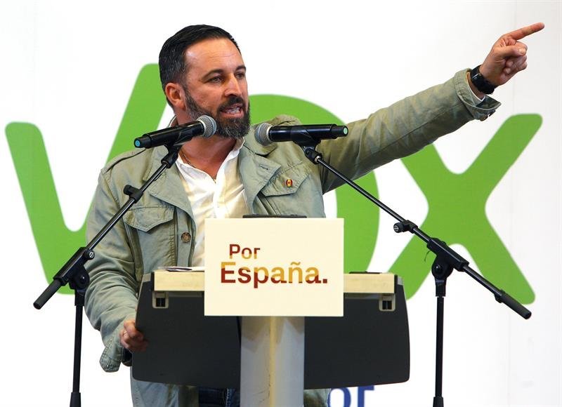 El candidato de Vox a la Presidencia del Gobierno, Santiago Abascal