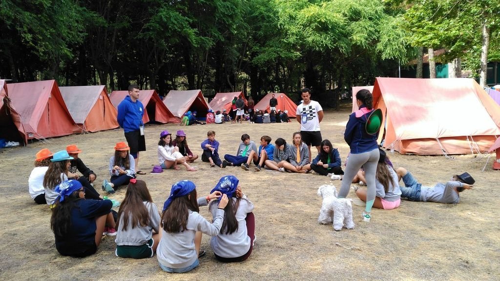 Actividades en uno de los campamentos organizados por el Ejecutivo gallego en 2018.