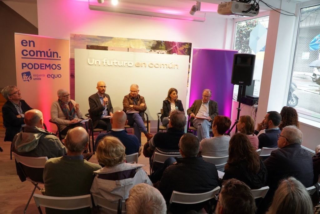 Unidas Podemos explicou en Vigo o seu programa económico.
