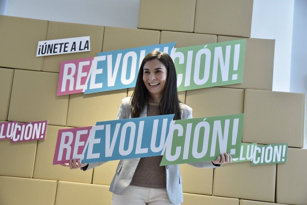 La viguesa Laura Duarte, durante la campaña de Pacma. Se presenta al Congreso por Madrid.