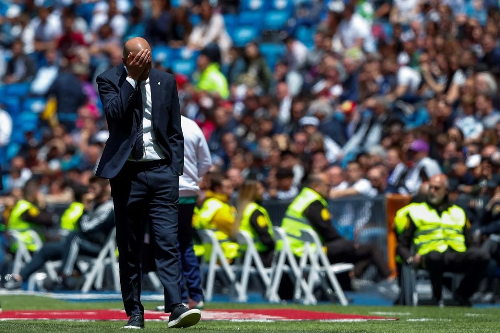 Zinedine Zidane pasó una mala mañana en el Bernabéu.